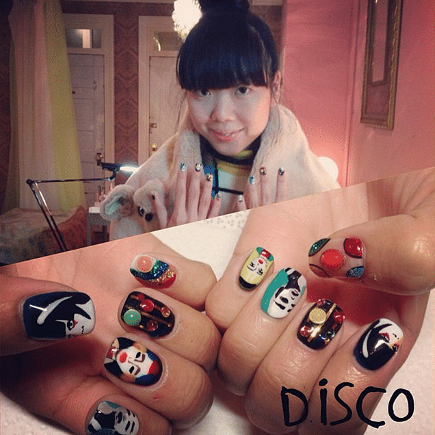 Susie Lau Prada SS14 Nails Disco Nail Tokyo Shibuya Japan.png
